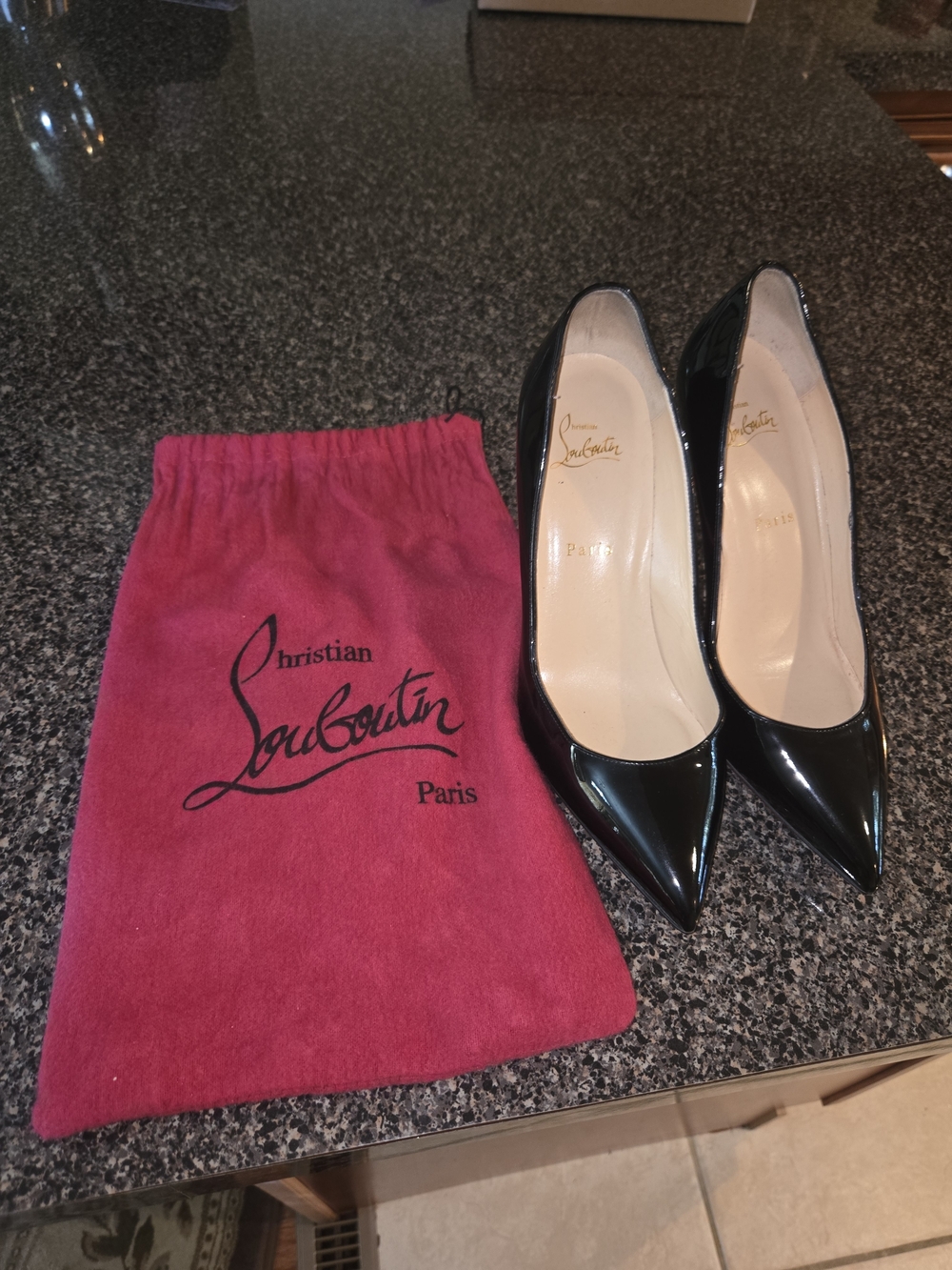 Christian Louboutin Kate 100mm Patent Pump Women's 40 (9)